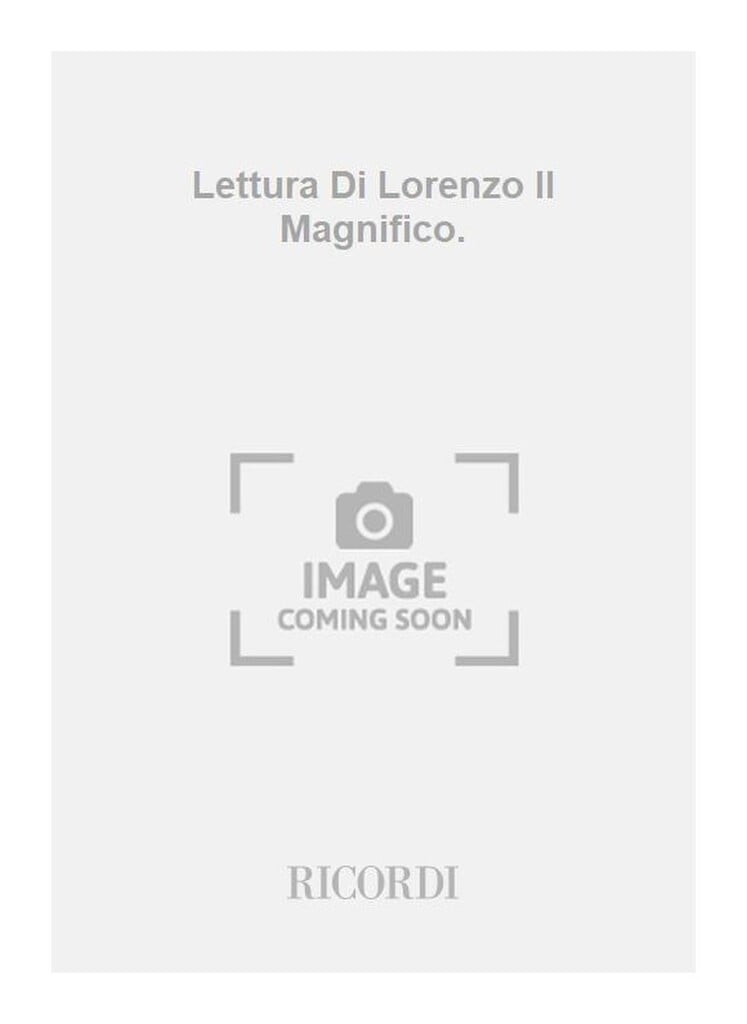 Lettura Di Lorenzo Il Magnifico.